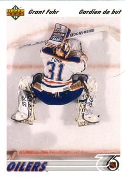 #264a Grant Fuhr - Edmonton Oilers - 1991-92 Upper Deck French Hockey
