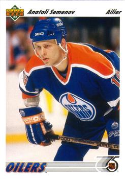 #269a Anatoli Semenov - Edmonton Oilers - 1991-92 Upper Deck French Hockey