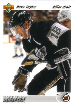 #270a Dave Taylor - Los Angeles Kings - 1991-92 Upper Deck French Hockey