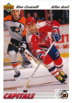 #276a Dino Ciccarelli - Washington Capitals - 1991-92 Upper Deck French Hockey