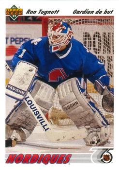 #277a Ron Tugnutt - Quebec Nordiques - 1991-92 Upper Deck French Hockey