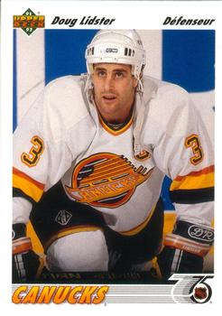 #290a Doug Lidster - Vancouver Canucks - 1991-92 Upper Deck French Hockey
