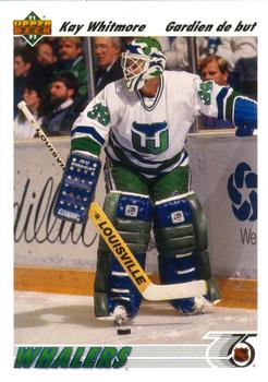 #291a Kay Whitmore - Hartford Whalers - 1991-92 Upper Deck French Hockey