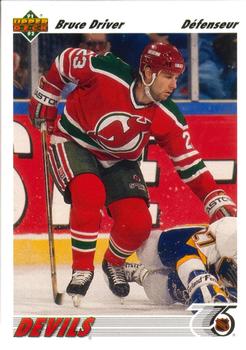 #292a Bruce Driver - New Jersey Devils - 1991-92 Upper Deck French Hockey
