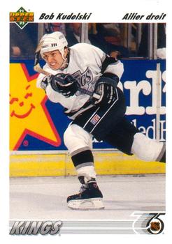 #301a Bob Kudelski - Los Angeles Kings - 1991-92 Upper Deck French Hockey
