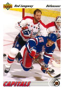 #314a Rod Langway - Washington Capitals - 1991-92 Upper Deck French Hockey