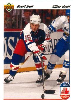 #33a Brett Hull - USA - 1991-92 Upper Deck French Hockey