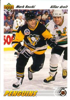 #346a Mark Recchi - Pittsburgh Penguins - 1991-92 Upper Deck French Hockey