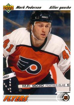 #363a Mark Pederson - Philadelphia Flyers - 1991-92 Upper Deck French Hockey