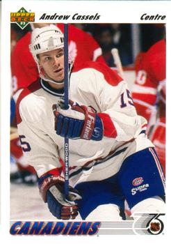 #379a Andrew Cassels - Montreal Canadiens - 1991-92 Upper Deck French Hockey