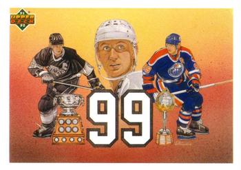 #38a Gretzky et le 99 (Wayne Gretzky) - Los Angeles Kings / Edmonton Oilers - 1991-92 Upper Deck French Hockey