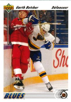 #397a Garth Butcher - St. Louisues - 1991-92 Upper Deck French Hockey