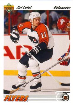 #404a Jiri Latal - Philadelphia Flyers - 1991-92 Upper Deck French Hockey