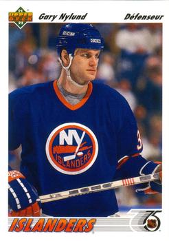 #406a Gary Nylund - New York Islanders - 1991-92 Upper Deck French Hockey
