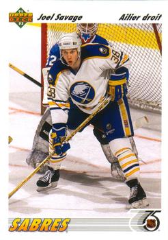 #423a Joel Savage - Buffalo Sabres - 1991-92 Upper Deck French Hockey