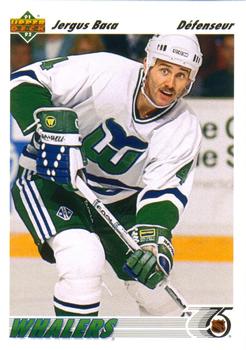 #425a Jergus Baca - Hartford Whalers - 1991-92 Upper Deck French Hockey
