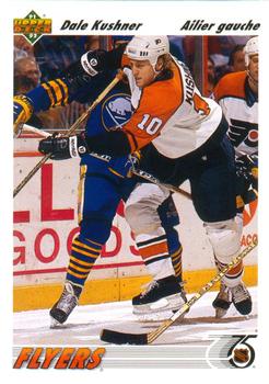 #429a Dale Kushner - Philadelphia Flyers - 1991-92 Upper Deck French Hockey