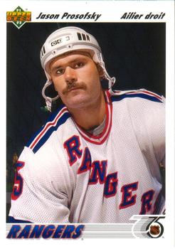 #432a Jason Prosofsky - New York Rangers - 1991-92 Upper Deck French Hockey