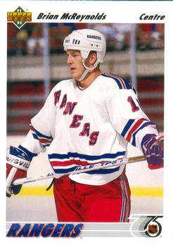 #434a Brian McReynolds - New York Rangers - 1991-92 Upper Deck French Hockey