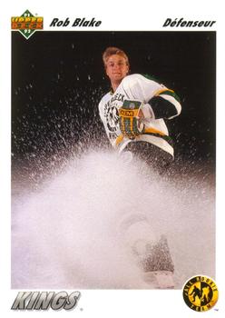#43a Rob Blake - Los Angeles Kings - 1991-92 Upper Deck French Hockey