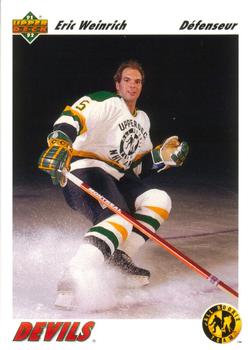 #44a Eric Weinrich - New Jersey Devils - 1991-92 Upper Deck French Hockey