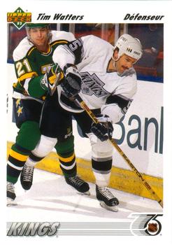 #471a Tim Watters - Los Angeles Kings - 1991-92 Upper Deck French Hockey