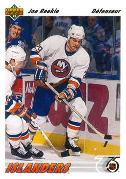 #483a Joe Reekie - New York Islanders - 1991-92 Upper Deck French Hockey