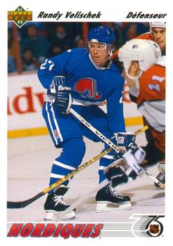 #484a Randy Velischek - Quebec Nordiques - 1991-92 Upper Deck French Hockey
