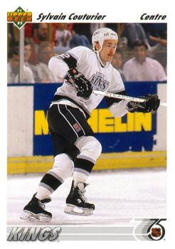 #491a Sylvain Couturier - Los Angeles Kings - 1991-92 Upper Deck French Hockey