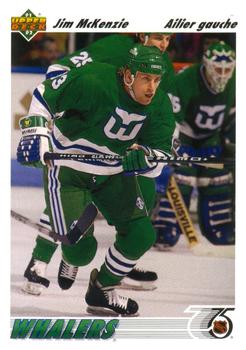 #494a Jim McKenzie - Hartford Whalers - 1991-92 Upper Deck French Hockey