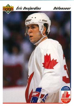 #504 Eric Desjardins - Canada - 1991-92 Upper Deck French Hockey