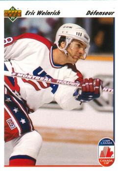 #509 Eric Weinrich - USA - 1991-92 Upper Deck French Hockey
