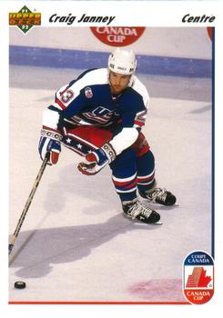 #512 Craig Janney - USA - 1991-92 Upper Deck French Hockey