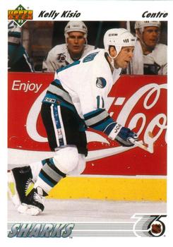 #515 Kelly Kisio - San Jose Sharks - 1991-92 Upper Deck French Hockey