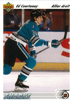 #517 Ed Courtenay - San Jose Sharks - 1991-92 Upper Deck French Hockey