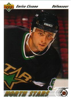 #51a Enrico Ciccone - Minnesota North Stars - 1991-92 Upper Deck French Hockey
