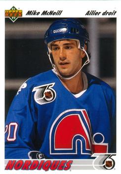 #524 Mike McNeill - Quebec Nordiques - 1991-92 Upper Deck French Hockey
