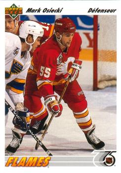 #533 Mark Osiecki - Calgary Flames - 1991-92 Upper Deck French Hockey