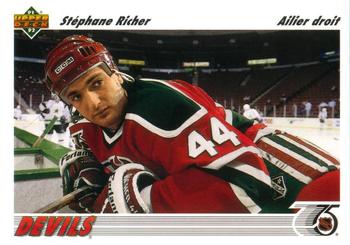 #536 Stephane Richer - New Jersey Devils - 1991-92 Upper Deck French Hockey