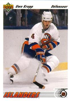 #540 Uwe Krupp - New York Islanders - 1991-92 Upper Deck French Hockey