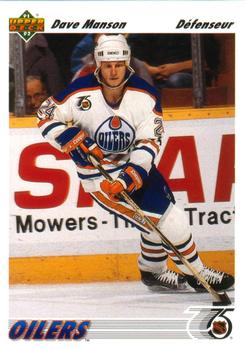 #548 Dave Manson - Edmonton Oilers - 1991-92 Upper Deck French Hockey