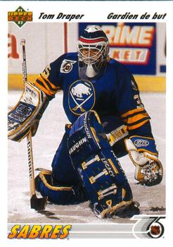 #552 Tom Draper - Buffalo Sabres - 1991-92 Upper Deck French Hockey
