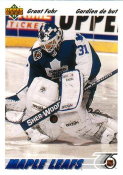 #553 Grant Fuhr - Toronto Maple Leafs - 1991-92 Upper Deck French Hockey