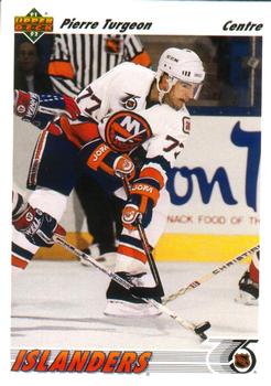#554 Pierre Turgeon - New York Islanders - 1991-92 Upper Deck French Hockey