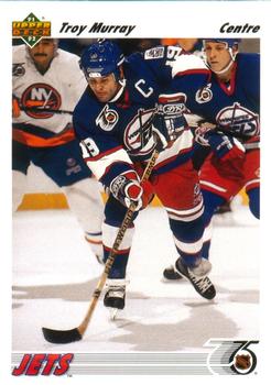 #565 Troy Murray - Winnipeg Jets - 1991-92 Upper Deck French Hockey