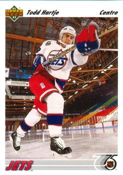 #568 Tod Hartje - Winnipeg Jets - 1991-92 Upper Deck French Hockey
