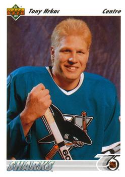 #56a Tony Hrkac - San Jose Sharks - 1991-92 Upper Deck French Hockey