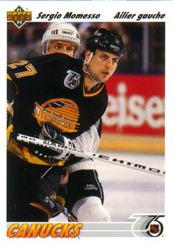#571 Sergio Momesso - Vancouver Canucks - 1991-92 Upper Deck French Hockey