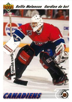 #575 Rollie Melanson - Montreal Canadiens - 1991-92 Upper Deck French Hockey