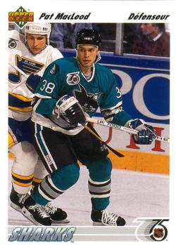 #578 Pat MacLeod - San Jose Sharks - 1991-92 Upper Deck French Hockey
